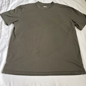 Skims Cotton T Shirt Gray Short Sleeve Men’s Large Minimal Basic Tee